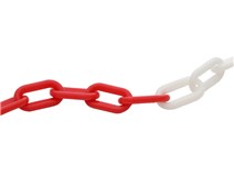 Řetěz plastový 6 červeno-bílý