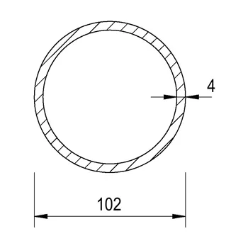 Trubka konstrukční 102x4/101,6x4/