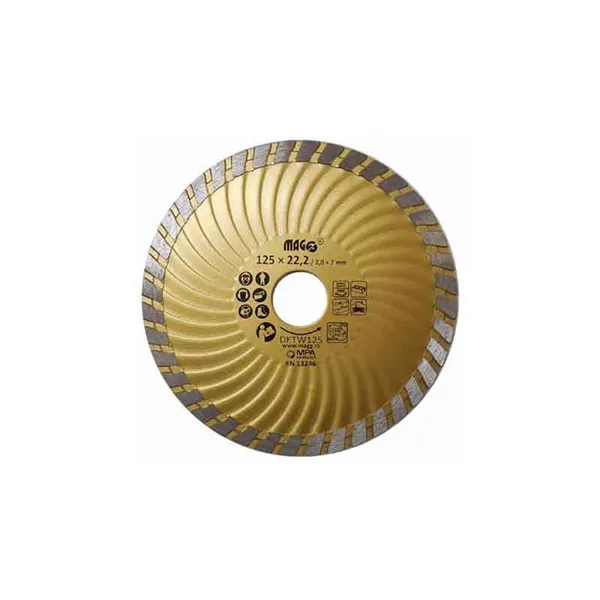 Kotouč Kotouč diamantový TURBO-W 125/ 22,2mm MAGG