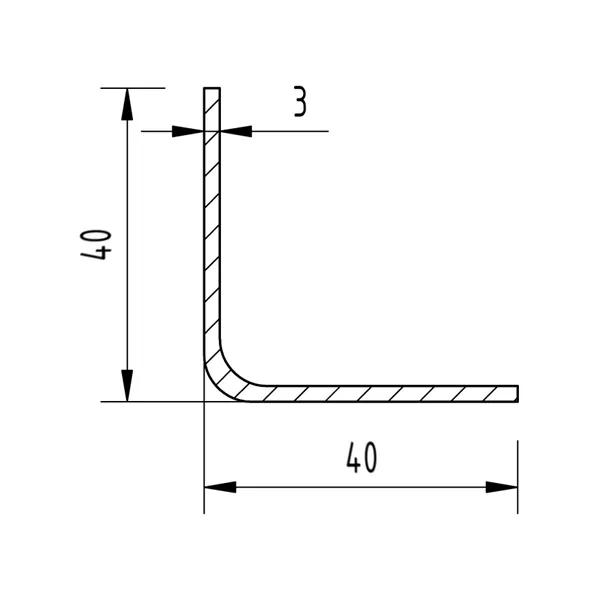 Jekl L 40x40x3