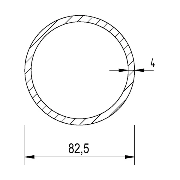Trubka bezešvá hladká 82,5x4