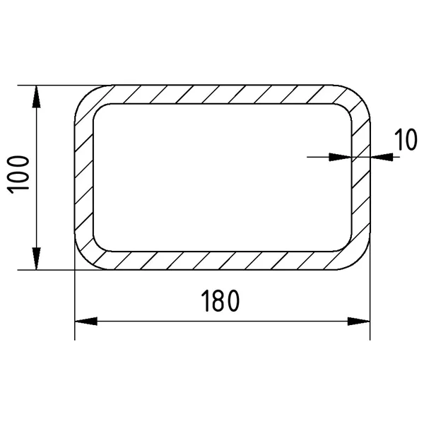 Jekl 180x100x10/S355