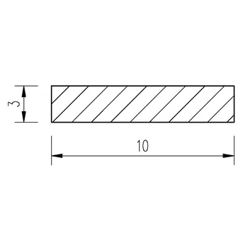 Ocel pásová 10x3 tažená