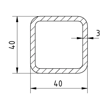 Jekl 40x40x3/S355