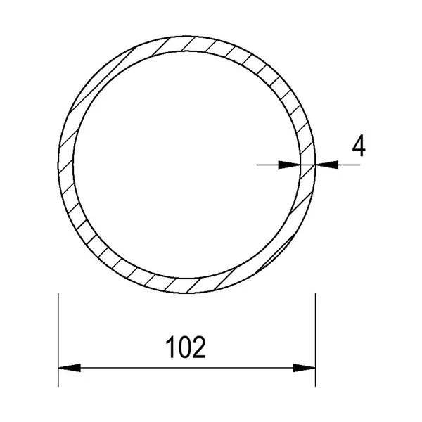 Trubka konstrukční 102x4/101,6x4/