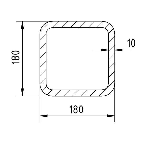 Jekl 180x180x10/S355