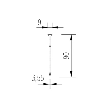 DIN 1151 90x3,55 hřebík stavební 5kg