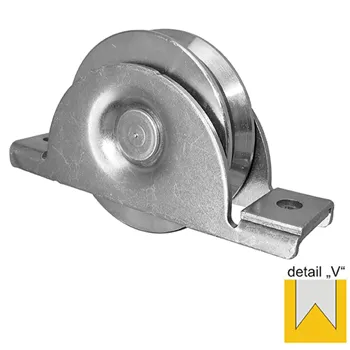 Kolečko pojezdu V 80mm Zn H/38V držák