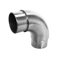 Koleno nerez D42,4mm 90° oblé