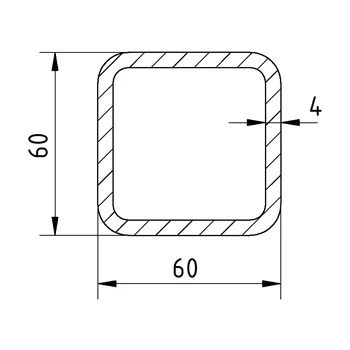 Jekl 60x60x4/S355