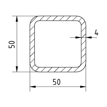 Jekl 50x50x4/S355