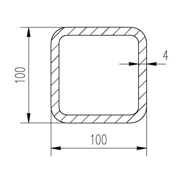 Jekl 100x100x4/S355