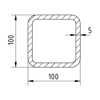 Jekl 100x100x5/S355