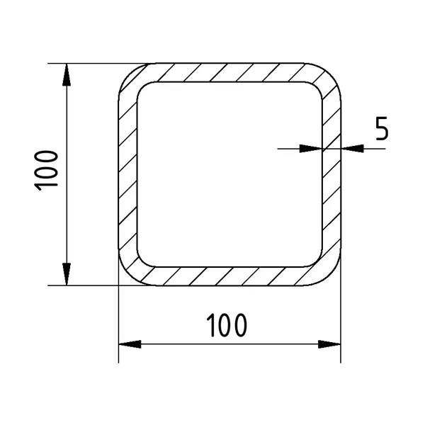 Jekl 100x100x5/S355