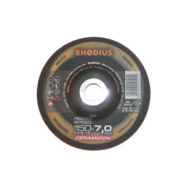 Kotouč brusný 150x 7,0/22,2 RS580 Speed CERAMICON RHODIUS