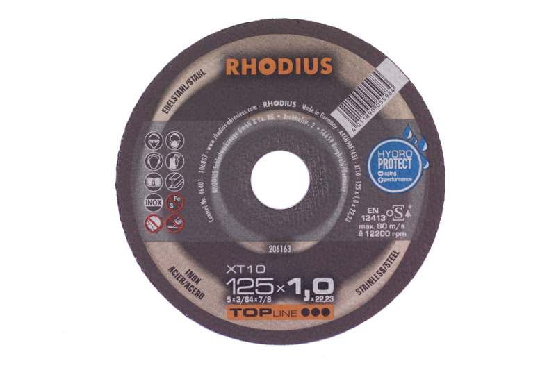 Kotouč řezný 125x1,0/ 22,2 XT10 Inox RHODIUS